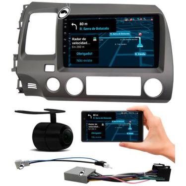 Imagem de Multimídia 9 Polegadas Civic 2006 Até 2011 Android Auto Car Play + Câm
