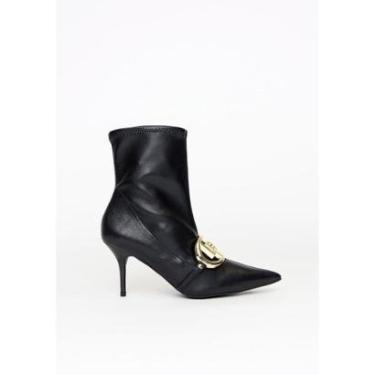 Imagem de Bota Salto Fino Com Logo Metalizada-Feminino