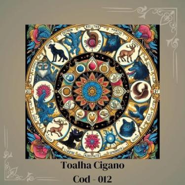 Imagem de Toalha para Jogo de Tarot 0,70x0,70cm Cigano Cod012 - FLECHA DE FOGO