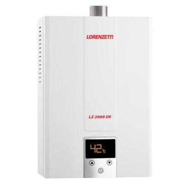 Imagem de Aquecedor De ÁGua A Gás Lorenzetti Lz 2000 De- B (Branco) 20 Litros - 