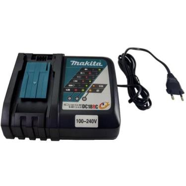 Imagem de Carregador De Bateria Bivolt 14,4v-18v Li-ion Dc18rc Makita