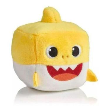 Imagem de Cubo de Pelúcia Baby Shark Amarelo com Música Sunny