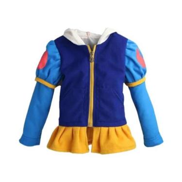 Imagem de Jaqueta Com Capuz Para Meninas, Estilo Cartoon, Algodão, Roupas Casuai