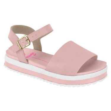 Imagem de Sandália Molekinha Infantil Menina Plataforma - Ref 2305.1512, 29, Ros