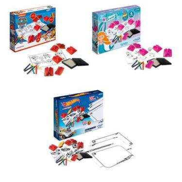 Imagem de COMP Kit Carimbos Hot Wheels + Carimbos Patrulha Canina + Carimbos Ser