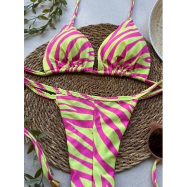 Imagem de Biquini cortininha e fita zebra pink - KESIE, M