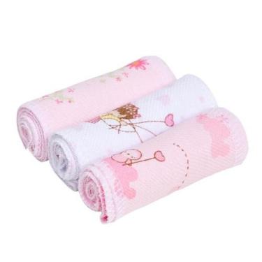 Imagem de 3 Unidades Faixa Umbilical para Bebê RN 100% Algodão flanelado (faixa 