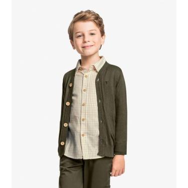 Imagem de Suéter Infantil Masculino Tricot Trick Nick Verde, 10, Verde