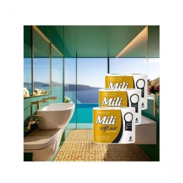 Imagem de Papel Higienico Folha Tripla Soft Air 3 Fardos 4 Rolos 20m X 10cm 12 U
