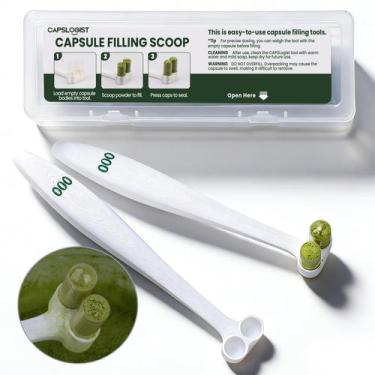 Imagem de Colheres para Enchimento de Cápsulas CAPSLogist Tamanho 000, Kit com 2