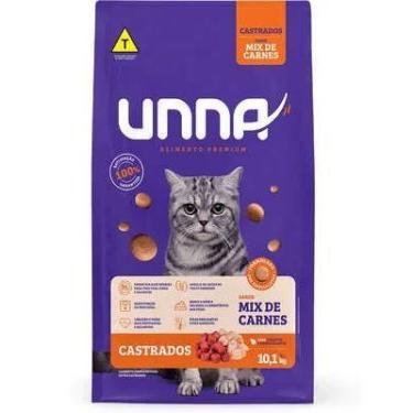 Imagem de Ração Seca Unna Mix de Carnes para Gatos Castrados 10kg