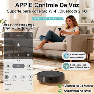 Imagem de Robô Aspirador Inteligente POWCAN HG10300 com Mapeamento LiDAR e Sucçã
