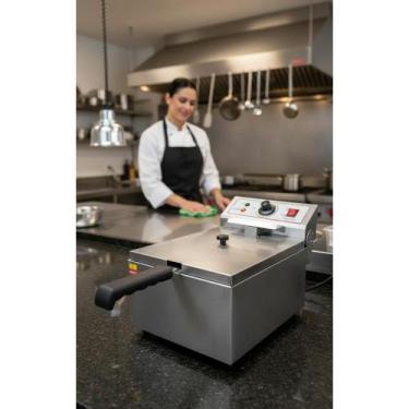 Imagem de Fritadeira Industrial 5L Elétrica Inox 220V Profissional - Congratulat