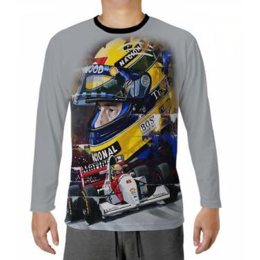Imagem de Blusa Camiseta Manga Longa 29 Ayrton Senna - Primus
