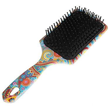 Imagem de Escova de cabelo desembaraçada, bolsa elástica para gás, escova de cabelo alisadora para casa, viagens para mulheres para salão de cabeleireiro