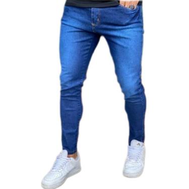 Imagem de Calça Skinny Masculina Muito Elastano Power Strech Premium