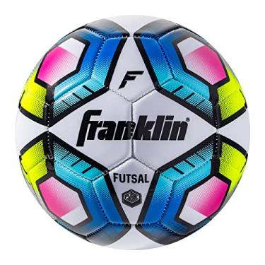 Imagem de Franklin Sports Bola Futsal – Bola de treinamento de futebol para futsal e baixo bounce – Bola de futebol pesada para ambientes internos + externos – Tamanho oficial – Tamanho 4