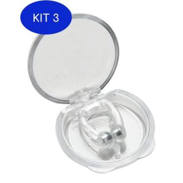 Imagem de Kit 3 Dilatador Nasal Anti Ronco E Apnéia Do Sono Clip Nasal - No Snor