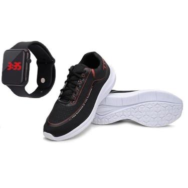 Imagem de Kit Tênis Caminhada Masculino + Relógio Digital Estilo