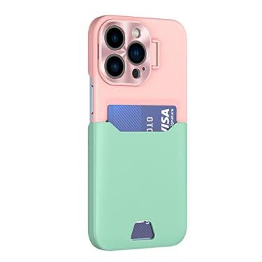 Imagem de Carteira colorida da moda com slot para cartão de crédito capa traseira para iphone 14 13 pro max 12 mini 11 estojo de bolso de couro pu de luxo, a9, para iphone 11pro