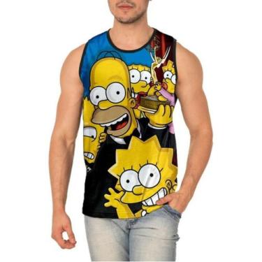 Imagem de Camiseta Regata The Simpsons Família Simpson Ref:52 - Smoke