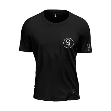 Imagem de Camiseta Logo Peito Shap Life T-Shirt Básica Casual Cor:Preto;Tamanho:G