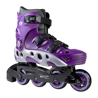 Imagem de Patins Traxart Inline Spectro Roxo Roller Abec-5 Rodas 72mm (41-42#10, Roxo)