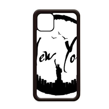 Imagem de Capa New York USA Liberty Outline para iPhone 11 Pro Max para Apple Mobile Case Shell