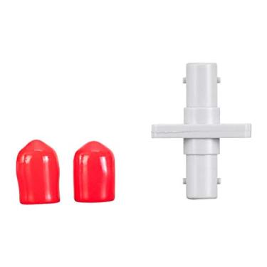 Imagem de Monoprice Adaptador de fibra multimodo ST Simplex (pacote com 6) fêmea para fêmea, fácil de instalar, use com painéis em branco