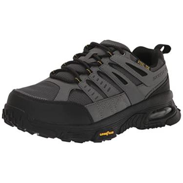 Imagem de Skechers Skech Air Envoy St Arcket Tênis masculino, Cinza/preto, 38
