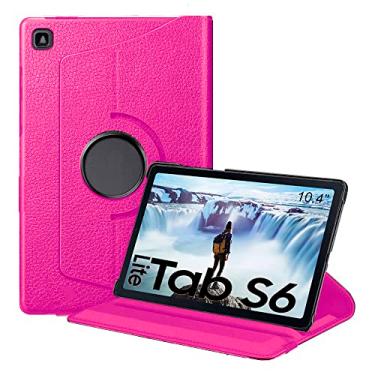 Imagem de Capa Para Samsung Tab S6 Lite 10.4" SM-P610 SM-P615 (2020) SM-P613 SM-P619 (2022) Giratoria 360° Linha Premium - Álamo (Rosa)