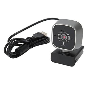 Imagem de Webcam USB, Webcam 1080P Com Microfone Duplo, Câmera de Computador de Visualização Flexível Com Rotação de 360 ​​graus Plug and Play, para PC, Desktop, Laptop, Bate-papo por