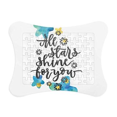 Imagem de Moldura de quebra-cabeça All Stars Shine to You com citação de papel para casa