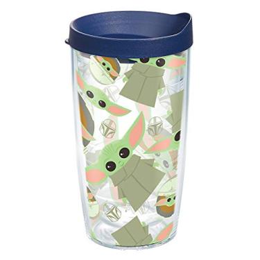 Imagem de Tervis Copo de viagem Star Wars - Mandalorian - O padrão infantil feito nos EUA com isolamento térmico de parede dupla mantém as bebidas frias e quentes, 473 ml, clássico
