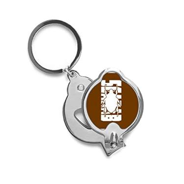 Imagem de Cortador de unhas de dedo com besouros de animais, tesoura de aço inoxidável