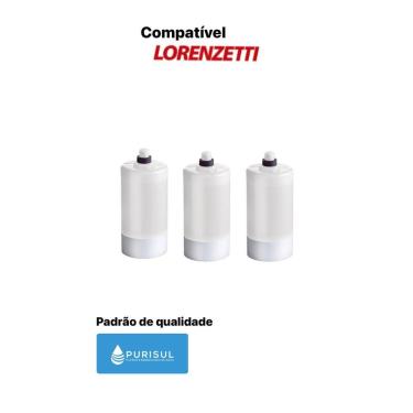 Imagem de Kit Com 3 Refil Vela Filtro Lorenzetti Acquabella / Vitalle