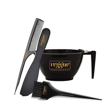 Imagem de Kit Simples de Tintura 1 Pincel, 1 Pente Fino, 1 Tigela para Pintura, Veggue Profissional