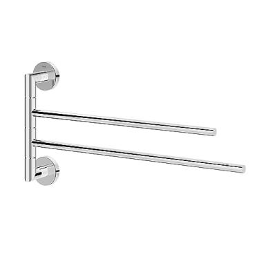 Imagem de Docol Toalheiro Duplo Articulado Acessórios Hotel - Cod.Novo: 90009643006 Cod.Antigo: 00964306