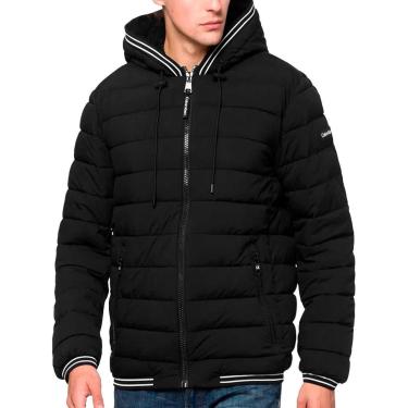 Imagem de Jaqueta Calvin Klein Hoodie Matelassê Stripes Masculina-Masculino