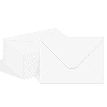 Imagem de 150 pacotes de envelopes de vale-presente, mini envelopes brancos, porta-cartões de presente, envelopes de cartão de visita (10 x 7 cm) (branco)
