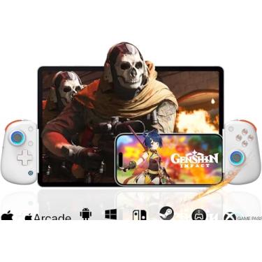 Imagem de Mobile Gaming Controller for iPad/Tablet 13'', iPhone Controller with Hall Joysticks/Trigger/Turbo/Macro/7 Color RGB, Gamepad Joystick for Android/PC/Switch/PS4, Xbox/PS5 Streaming, Cloud Game, COD,