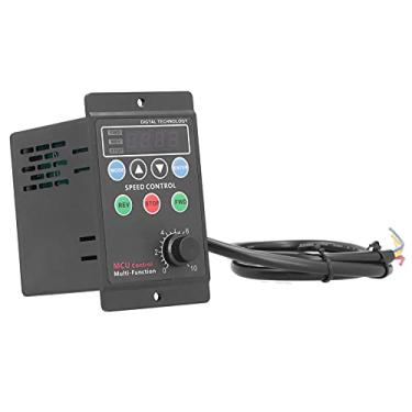 Imagem de Controlador de Velocidade do Motor de Redução de Engrenagem de Micropotência Display Digital Reostato Elétrico Monofásico AC 220V, Função de Partida Suave, Pausa e Re-drive (15W)