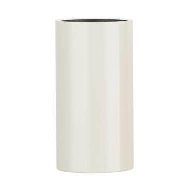 Imagem de Vaso Fibra De Vidro Vietnamita Vitrificado Cilindro Decorativo 70x36cm (Off White)