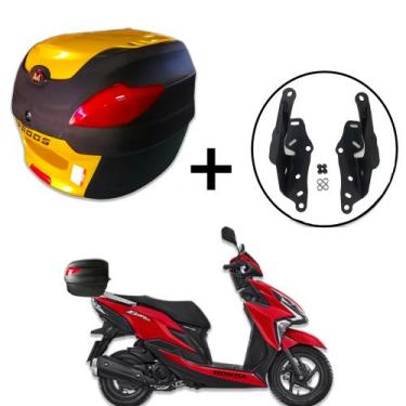 Imagem de Baú 41 litros Awa Pross com bagageiro para Honda Elite 125 todos os an