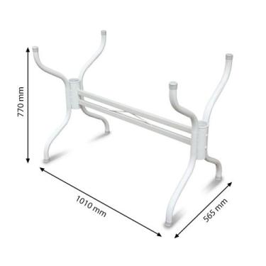 Imagem de Base Pés De Mesa Para Cozinha Para Tampos De Ate 1,40 X 0,80- Gabriela