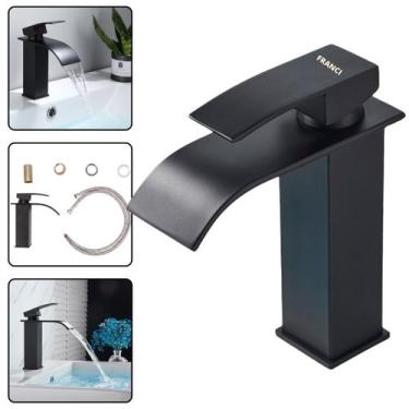 Imagem de Torneira Moncomando de Banheiro para Bancada Estilo Industrial Quadrad