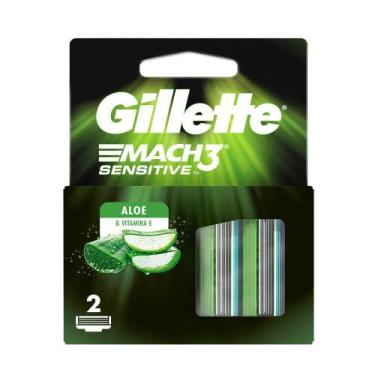 Imagem de Carga para Aparelho de Barbear Gillette Mach3 Sensitive 2 Unidades - M