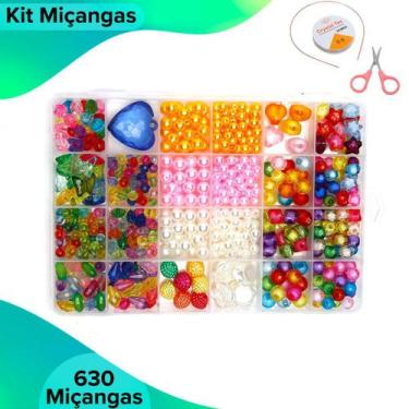 Imagem de Kit Pulseira Infantil De Miçangas C/420 Peças - 17 - Nybc
