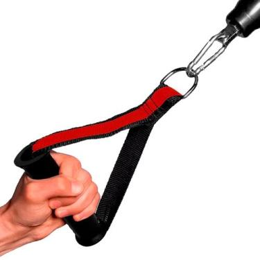 Imagem de Kit Puxadores Puxador De Mão Cross Over + Puxador Fita Para Tríceps Co
