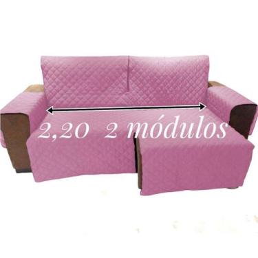 Imagem de protetor de sofá assento sem contar os braços 2,20 2 módulos retrátil 